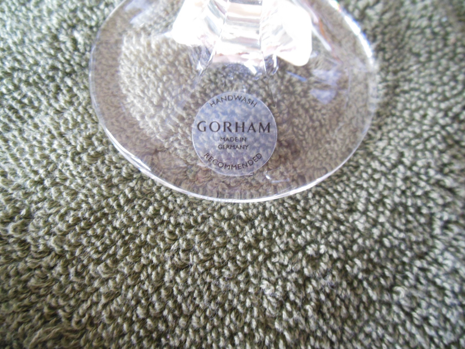 NEW Gorham Lady Anne Platinum Crystal Iced Beverage Glass 7 3/4