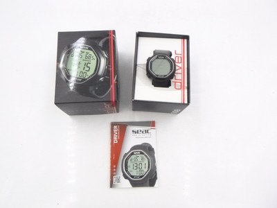 Seac Driver Wrist Mount Freediving Computer Watch w/ Data Download - Black