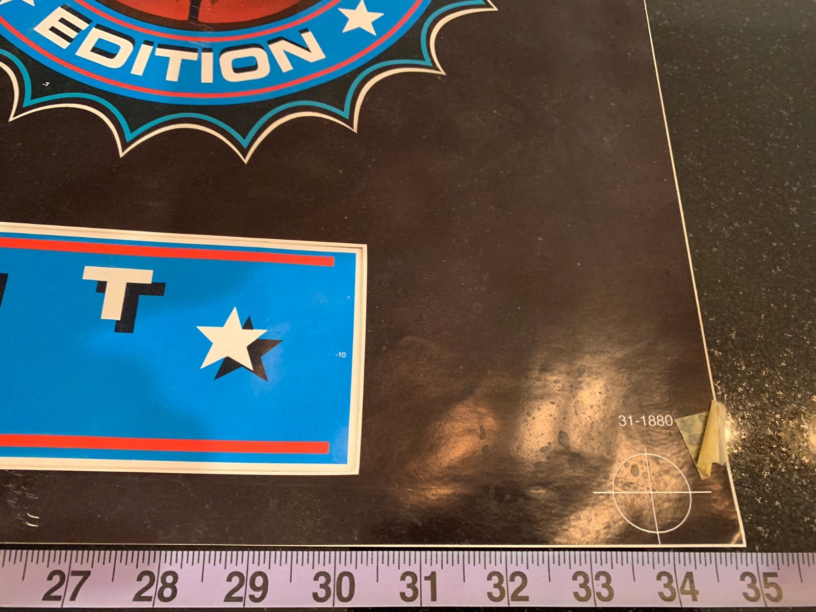 NBA JAM Complete Sheet Decals Vinyl NOS 1X Sticker Arcade Machine