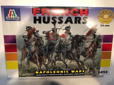 Italeri French Hussars Napoleonic Wars 54mm 1:32 6855 Sealed 
