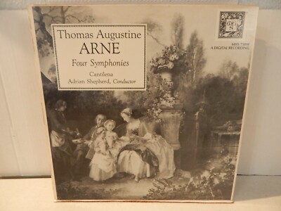 Thomas Augustine ARNE Four Symphonies Cantilena Adrian Shephard MHS 7309F LP