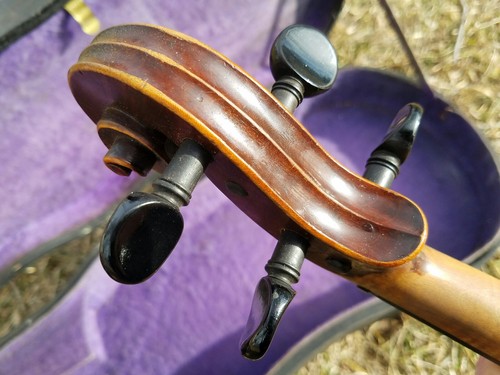 Original Fine 1870's 4/4 French Violin,bow,case.Label Charles Mezin,Paris