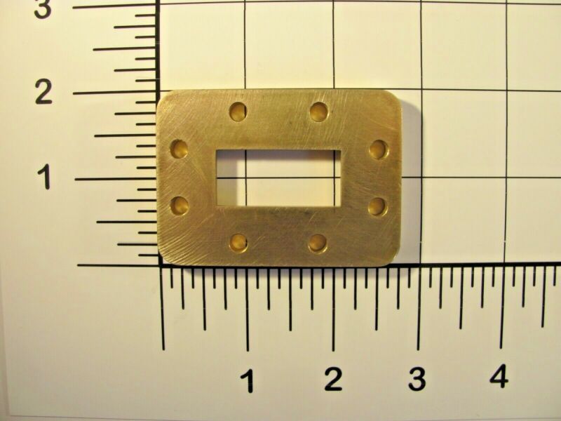 Waveguide Wr137 Cpr Flat Flange Butt Type Socket C-band 5.85 To 8.20 Ghz <483>