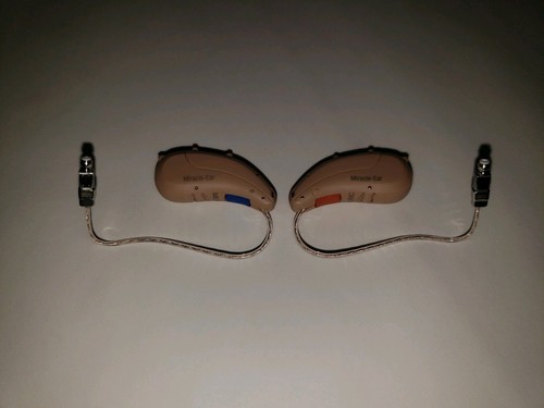2x Miracle Ear ME RIC 3175 RIC 312 Hearing Aids Receiver-in-Canal Mint Set Pair