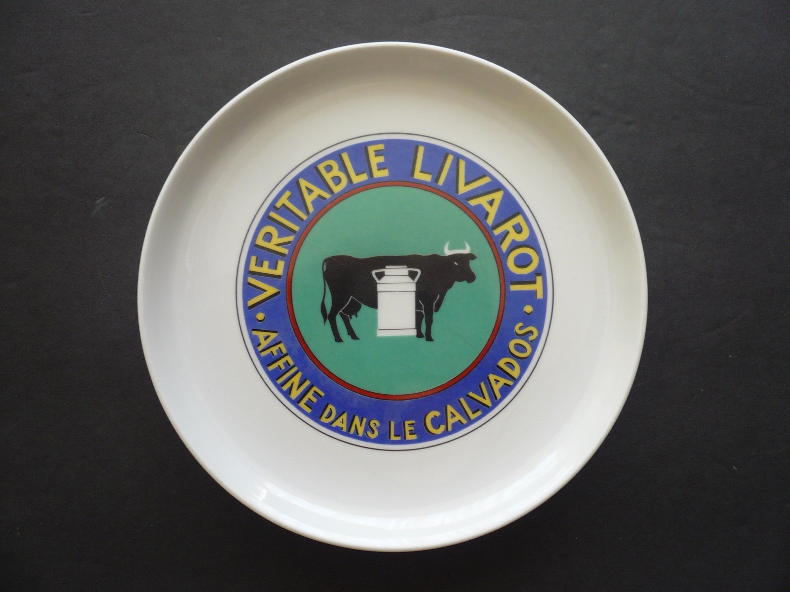 Porcelain De France Set of 6 Cheese Appetizer Plates Wine Pairing on Backs