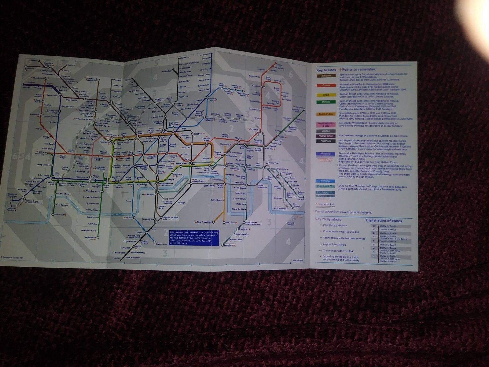 London Underground pocket map (2006)