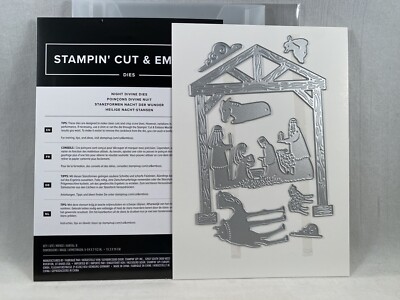 NIGHT DIVINE Dies Stampin Up Nativity Christmas H23