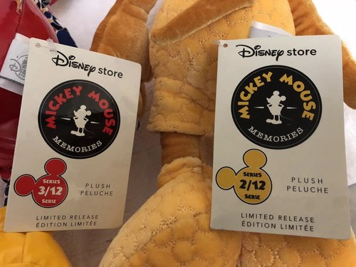 Lot of 2 Mickey Mouse Memories Plush Collection February & March NWT