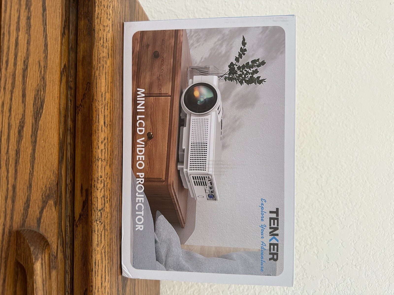 TENKER Upgraded 1500 Lumens Q5 LCD Mini Projector For Laptop Andriod Cell Phone