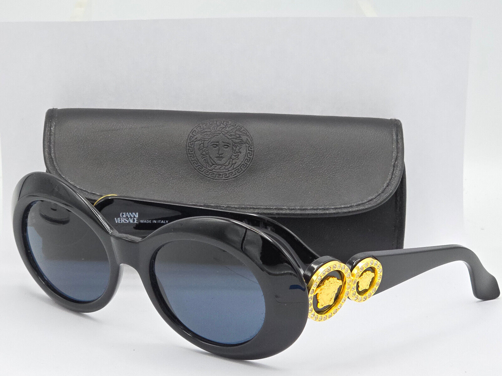 RARE VINTAGE GIANNI VERSACE SUNGLASSES MOD 418/C COL 852 + RARE VINTAGE GIANNI VERSACE SUNGLASSES MOD 418/C COL 852 +