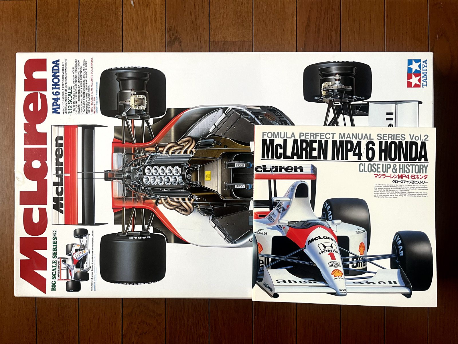 TAMIYA 1/12 MCLAREN MP4/6 HONDA with CLOSE UP & HISTORY TAMIYA 1/12 MCLAREN MP4/6 HONDA with CLOSE UP & HISTORY