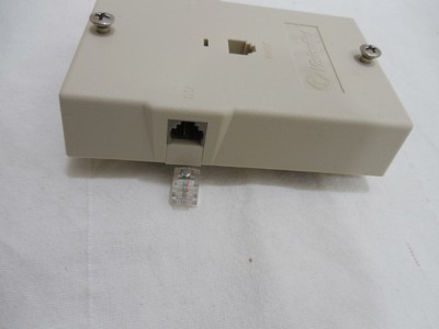 Vision DSL Wall Mount Filter 2 Phone Jack Z-Blocker Plug Cord Inline W Splitter