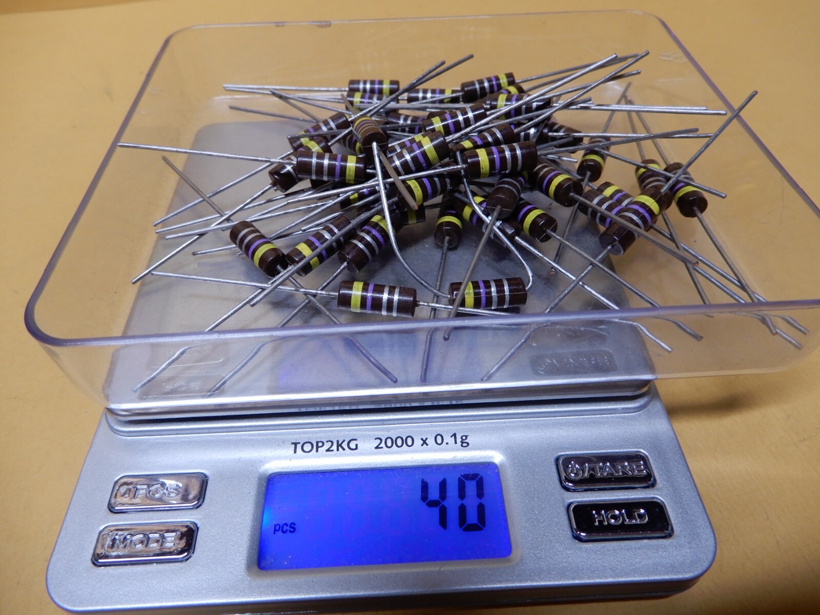 Vintage Carbon Comp 1 Watt Resistors Allen-Bradley Stackpole IRC You Choose (40)