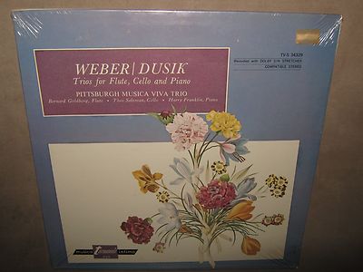 WEBER DUSIK Pittsburgh Trios for Flute Cello Piano RARE SEALED New LP TV-S 34329