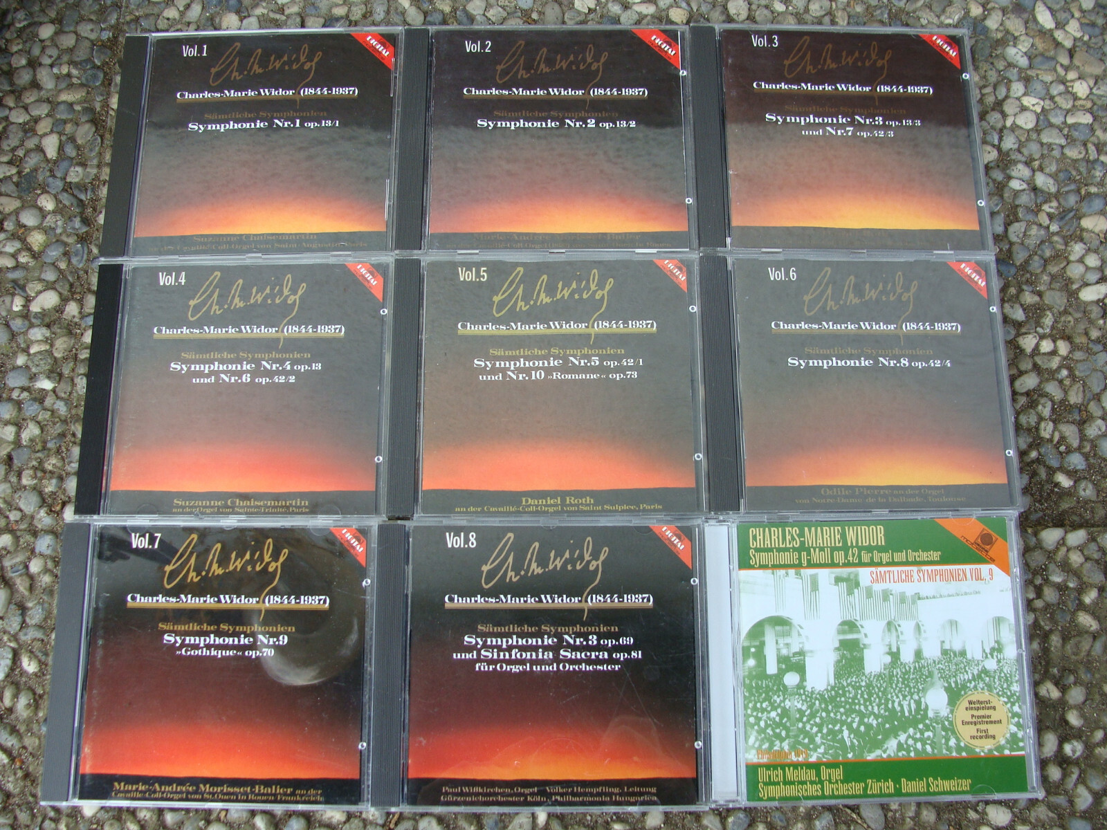 Widor: complete symphonies + Vierne, Guilmant: selected works - Motette (9 Vol.)