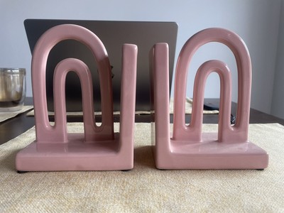 New Pink Rainbow/ Arch Bookends
