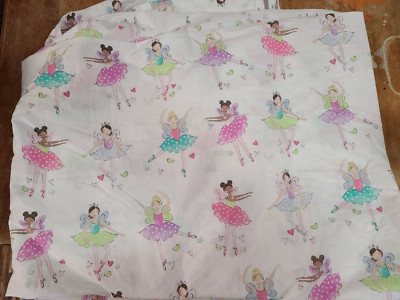 Pottery Barn Kids ''Ballerina Fairies'' Queen Flat Sheet