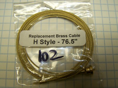 Hermle brass cable with attached ends 76.5'' #102