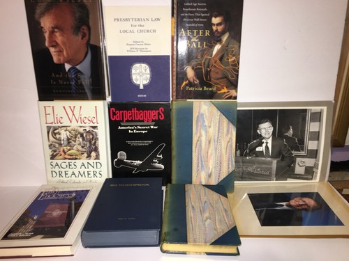 Personal Books Of Author Dan M. McGill , All Signed , Including Elie Wiesel !!!