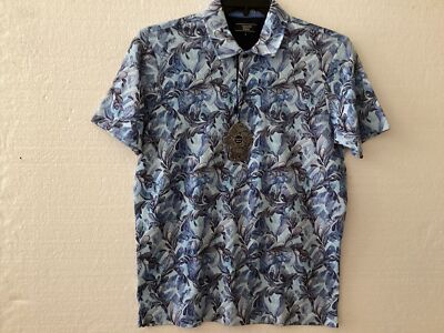 Visconti Black Limited Edition Polo Shirt Blue Small NWT $99.50