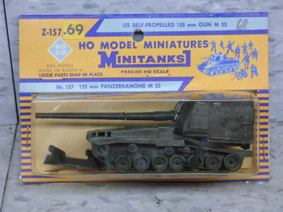 Roco Minitanks New 1/87 Modern US  M53 / 155mm Self Propelled Artillery Lot#5444