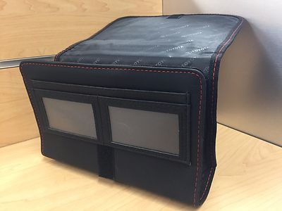 GENUINE TOYOTA OWNERS MANUAL PORTFOLIO BLACK WITH EMBOSSED LOGO & RED STITCHING 