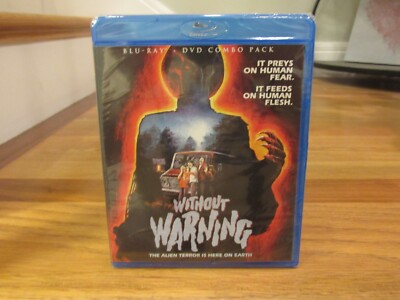 NEW SEALED PRISTINE! Without Warning Blu-ray/DVD 2-Disc Set OOP 1980 RARE SCREAM