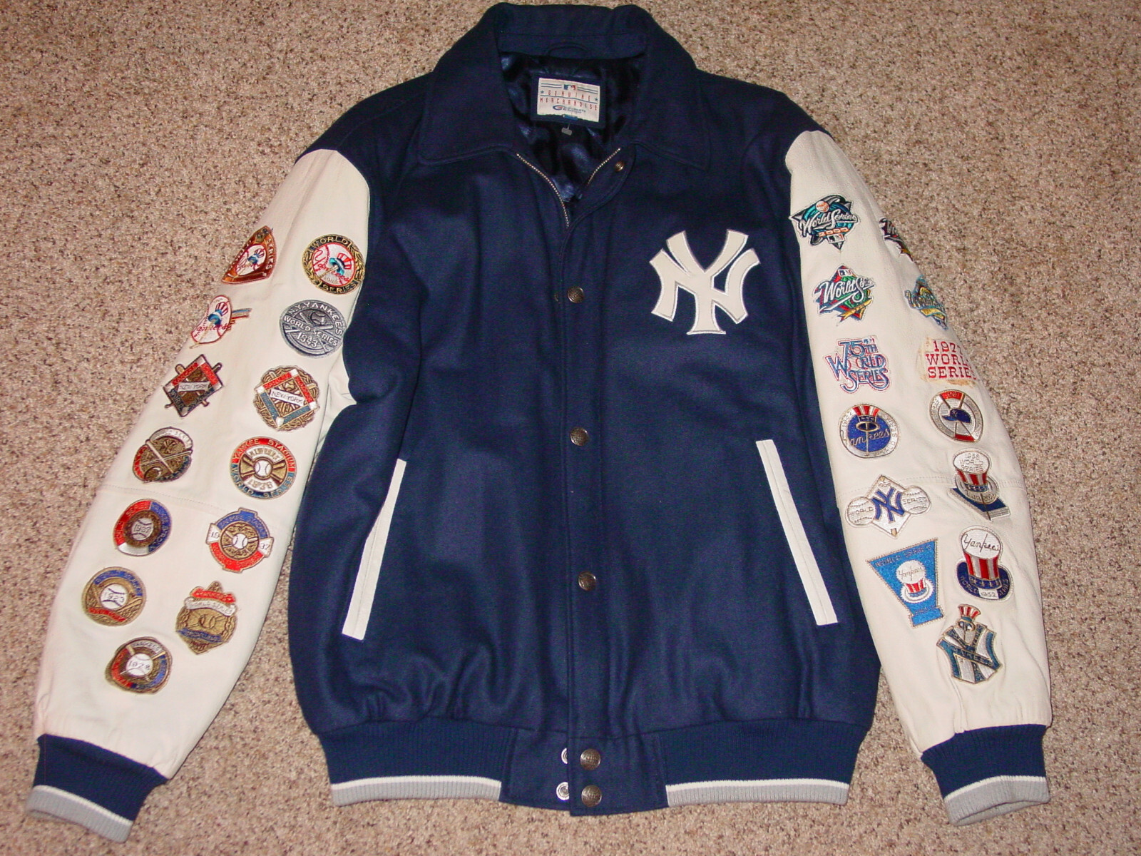 Genuine Merchandise G3 NY Yankees 26X World Series Champions Varsity Jacket! L Genuine Merchandise G3 NY Yankees 26X World Series Champions Varsity Jacket! L