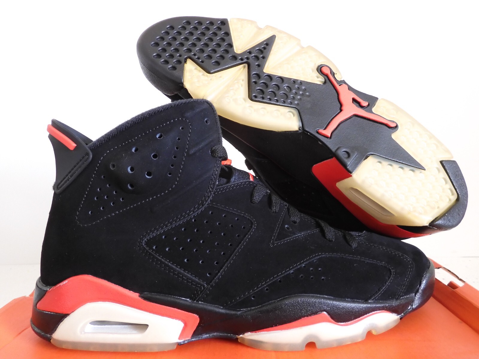 NIKE AIR JORDAN 6 RETRO BLACK-INFRARED SZ 10 2010 ED