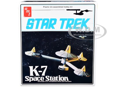 SKILL 2 MODEL KIT K-7 SPACE STATION ''STAR TREK'' 1/7600 SCALE MODEL AMT AMT1415
