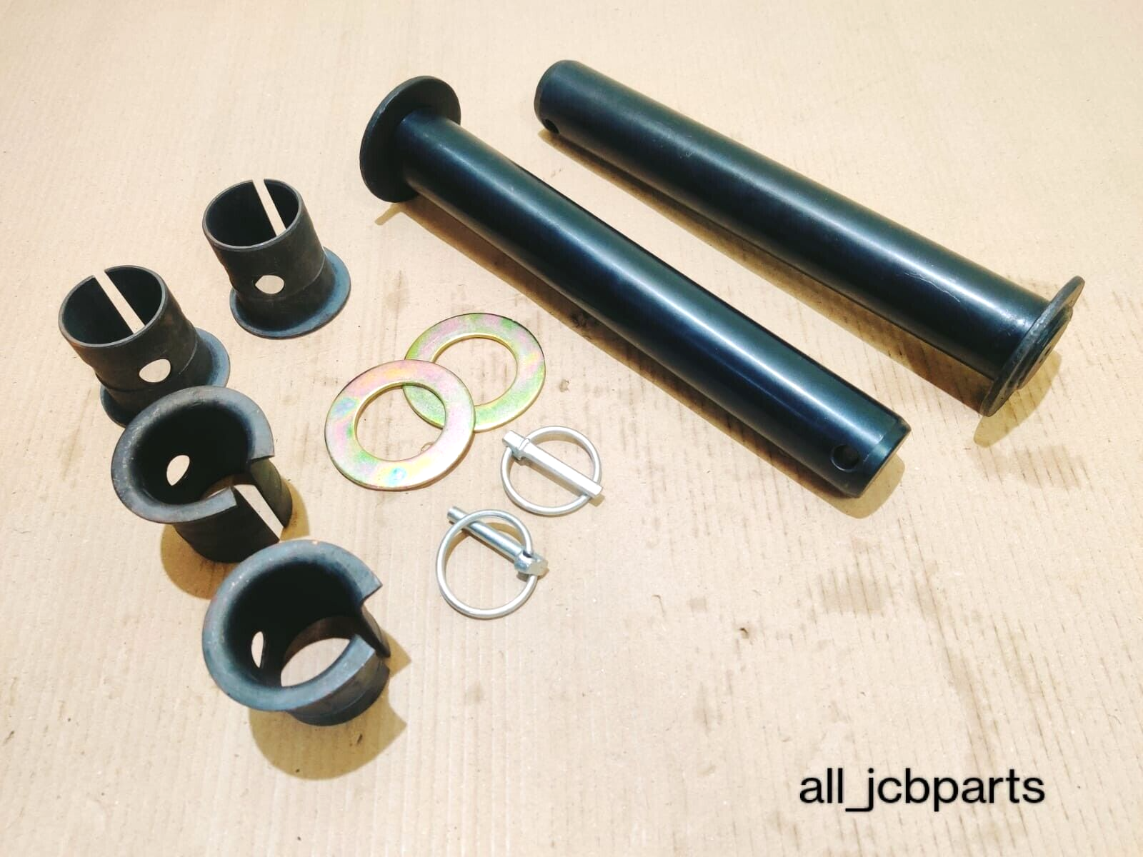 JCB PARTS - REAR BUCKET PIN AND BUCKET BUSH KIT WITH SHIMS (911/12400 G65/0)