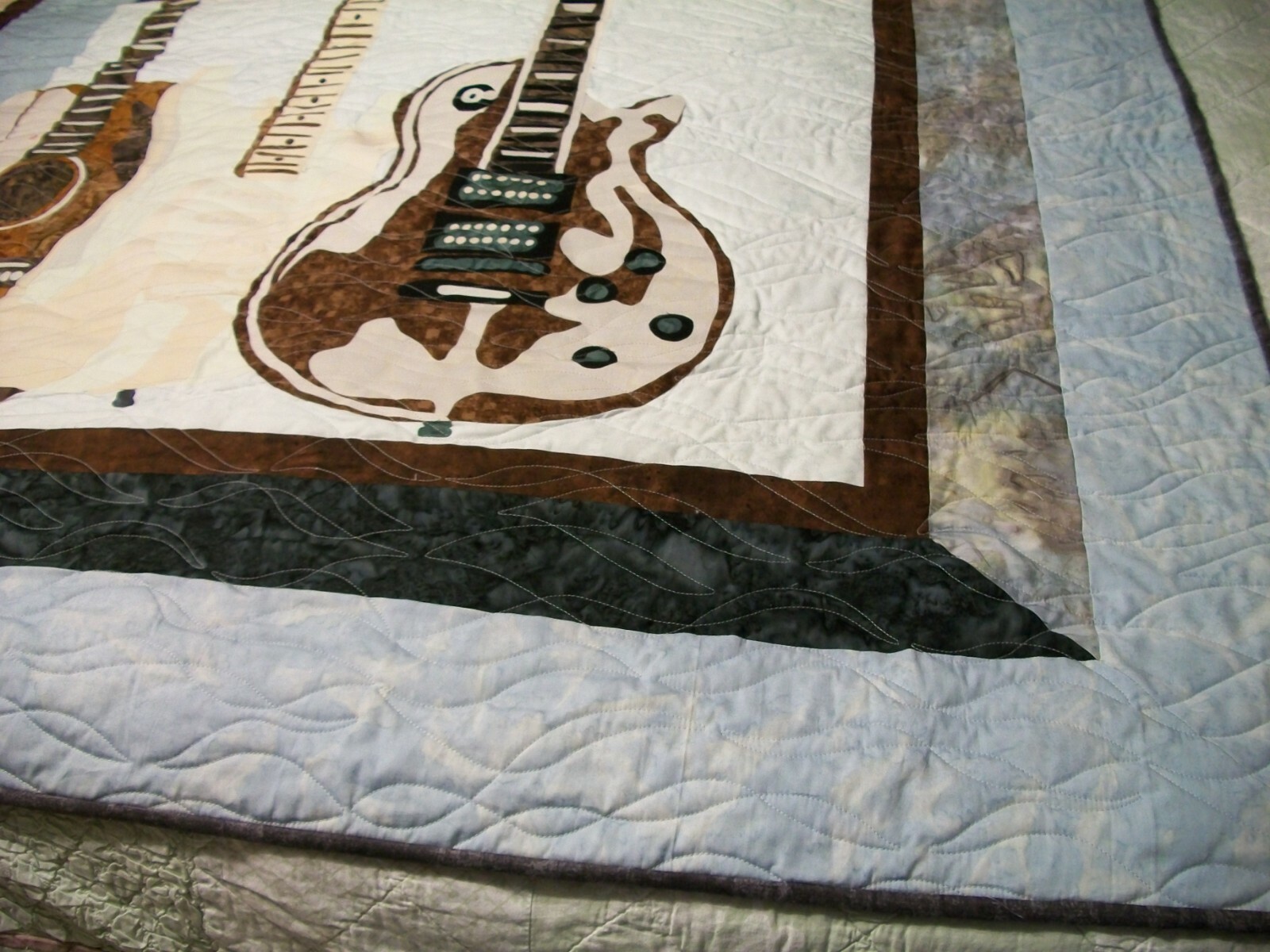 Guitar Quilt Hand Made