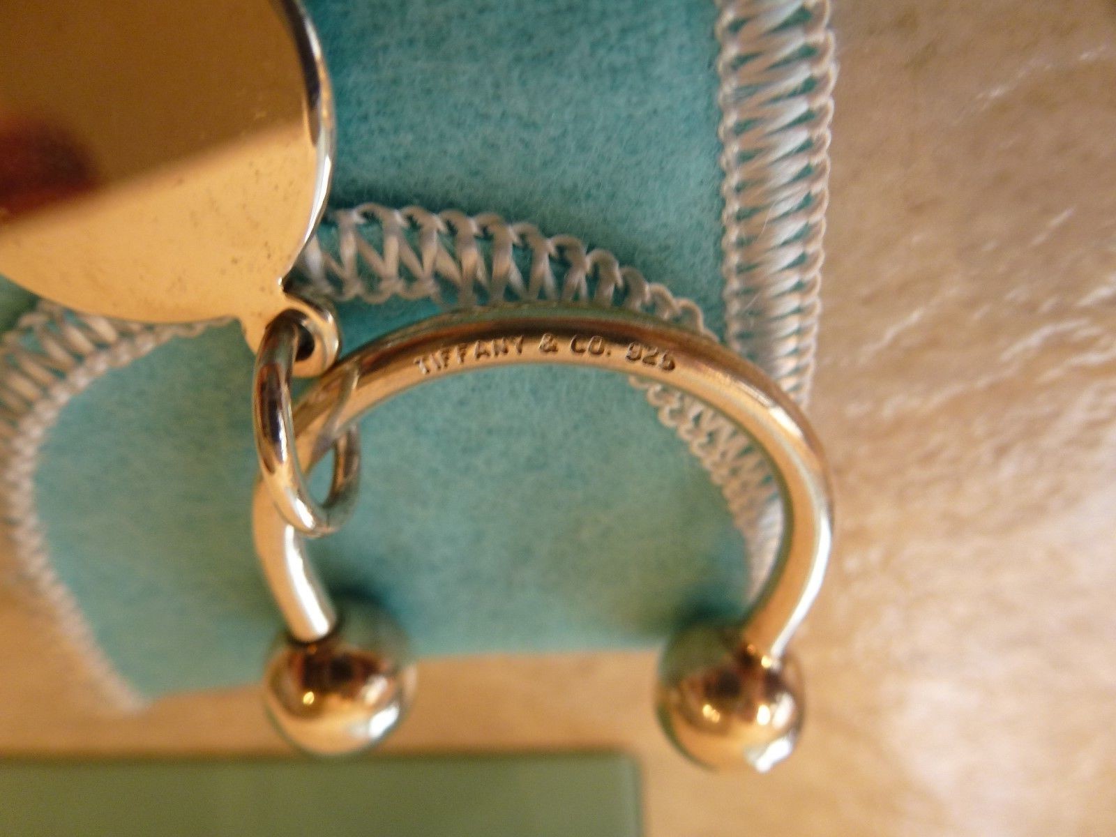 Tiffany Sterling Silver AT&T Challenge Key Ring Box & Pouch