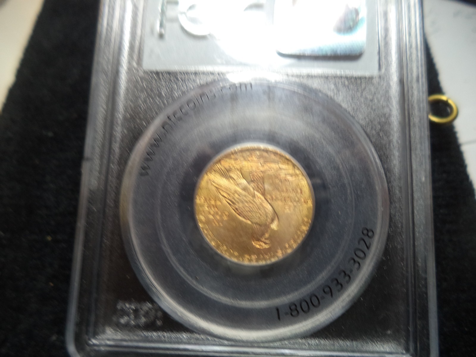 1909 D $5 gold indian graded PCGS MS 63