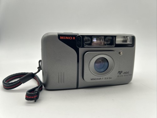 Minox AF-mini Gray Point & Shoot Date 34mm F/3.5 Film Camera Minox AF-mini Gray Point & Shoot Date 34mm F/3.5 Film Camera