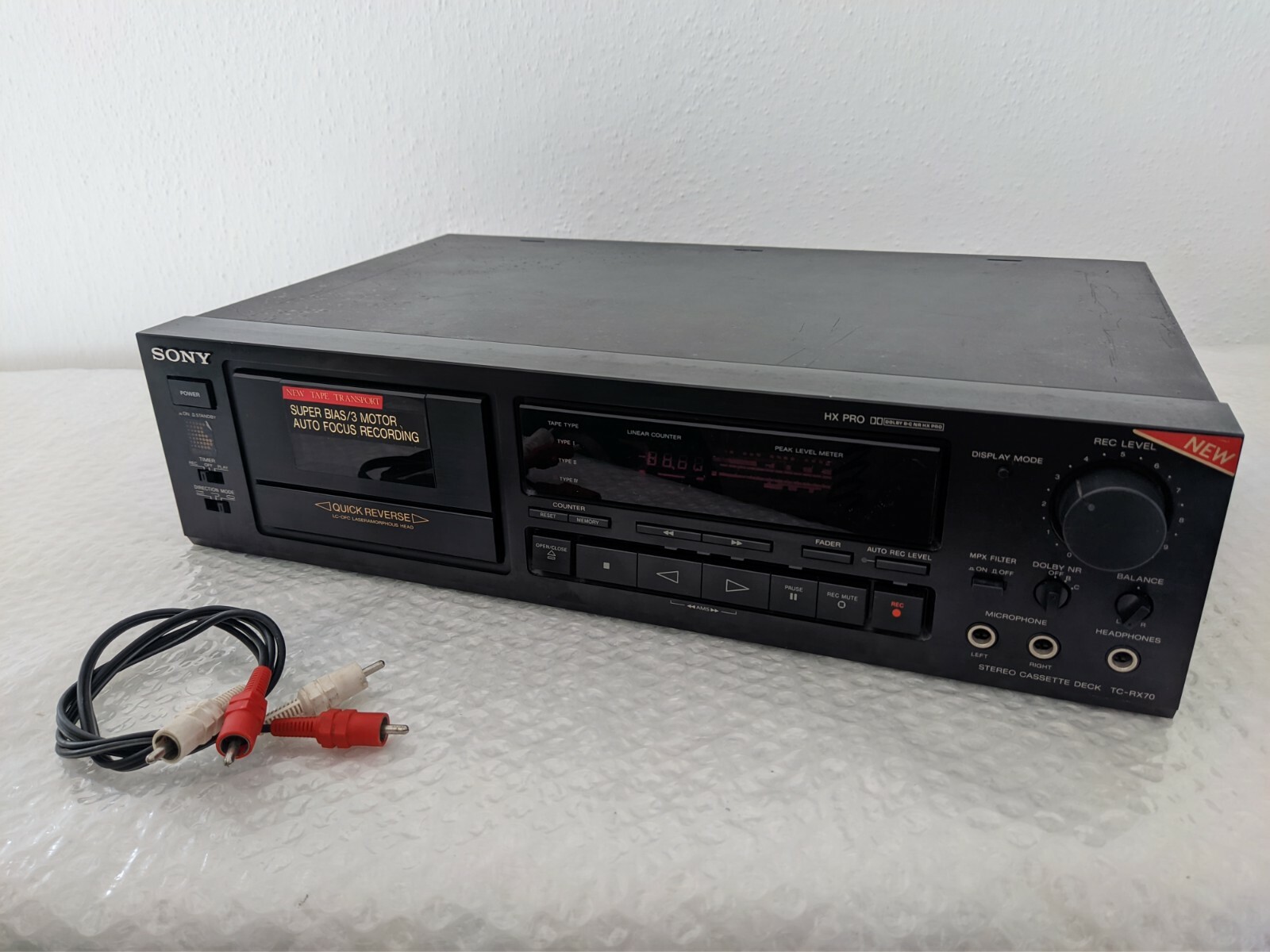 STEREO SONY TC-RX70 HX PRO NEW REGISTRATORE CASSETTE RETRO STEREO SONY TC-RX70 HX PRO NEW REGISTRATORE CASSETTE RETRO