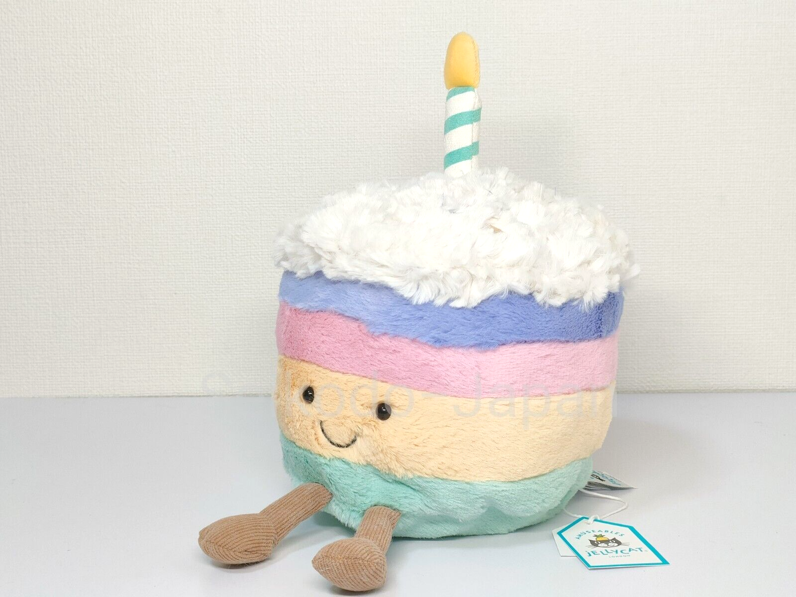 JellyCat Plush Amuseable Rainbow Birthday Cake H7.9in - w