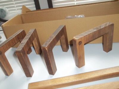 Tidy Corner Wooden Floating Shelf Spice Rack Walnut Brown New