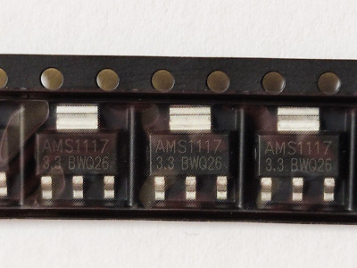 10x  AMS1117 3,3V Spannungsregler 3.3V 1A (800mA) SOT-223