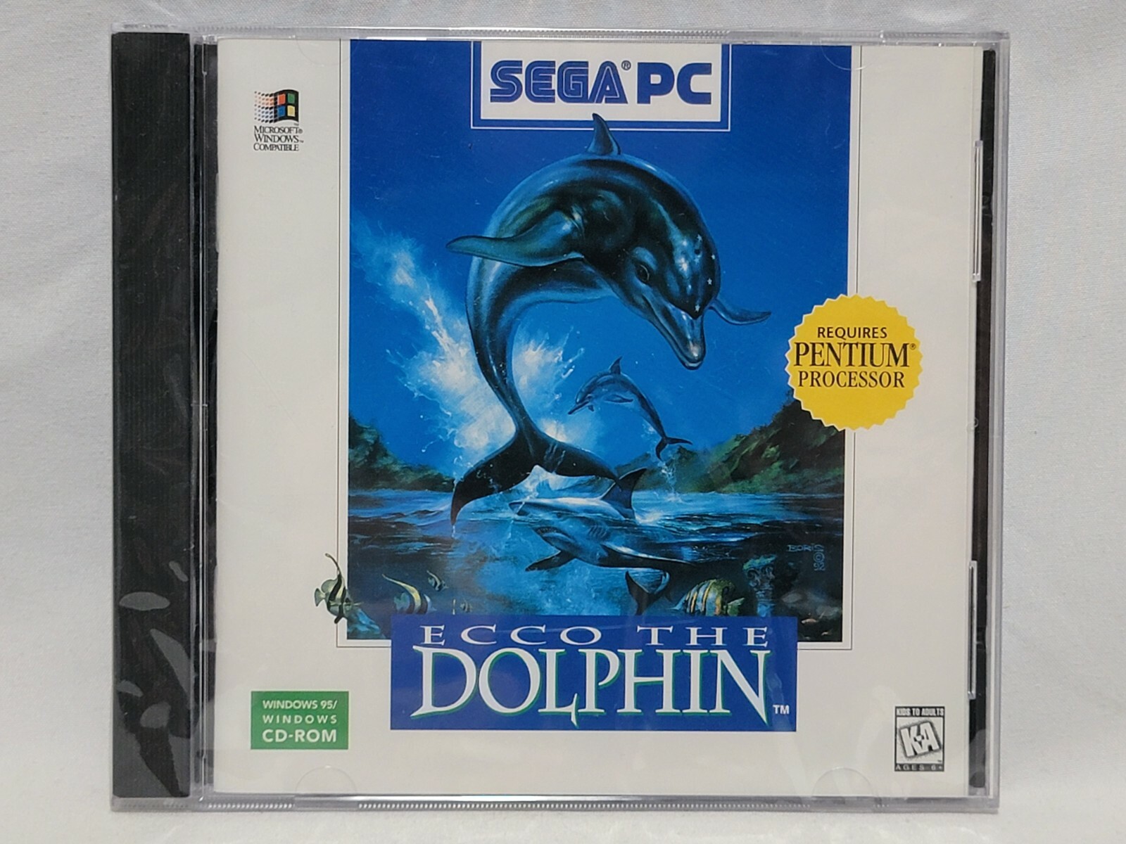 NEW Ecco the Dolphin PC CD-ROM Game SEALED Sega Computer
