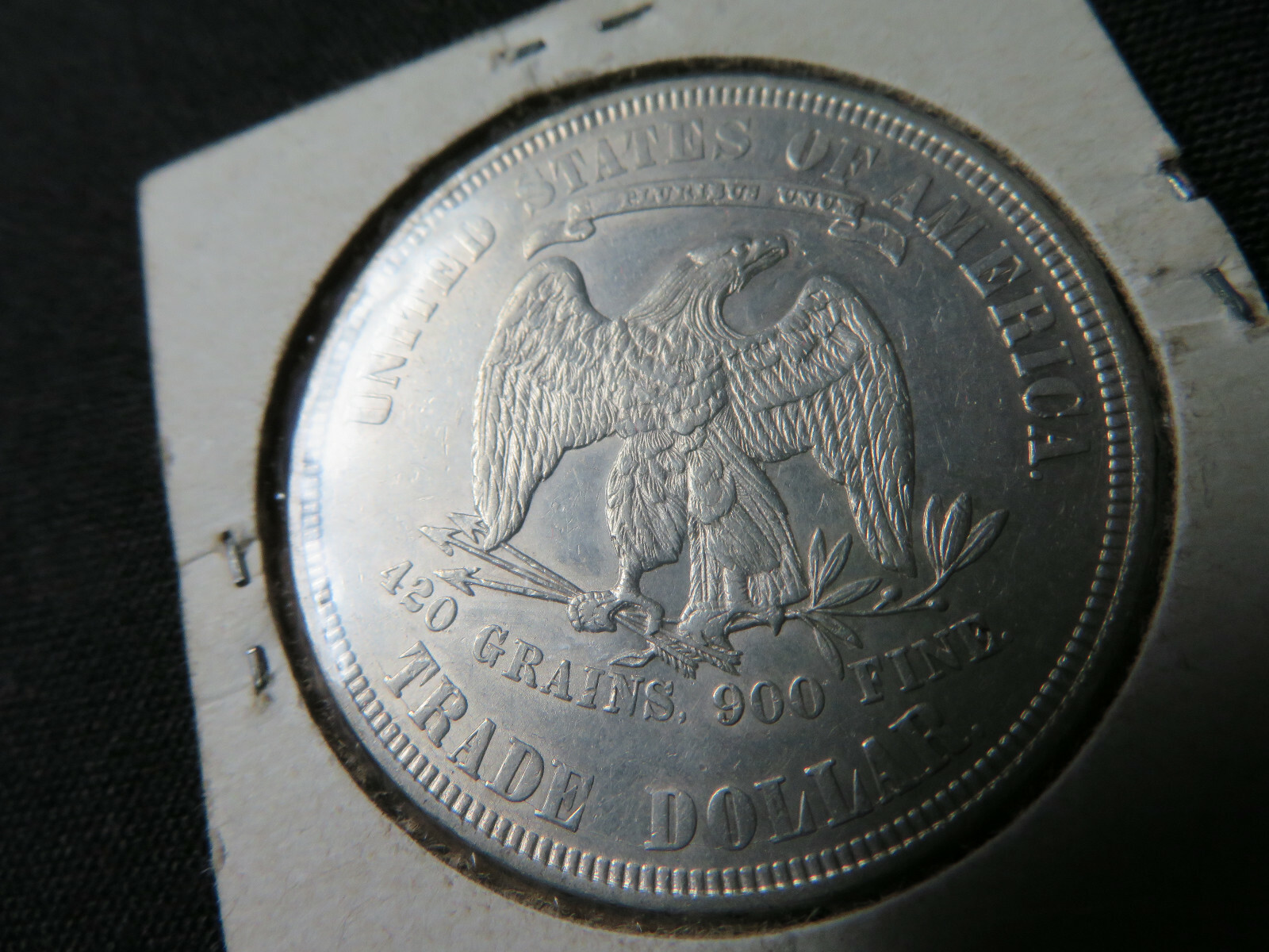 1877 Trade Silver Dollar  - Sharp Details - Rare Early Type Coin!