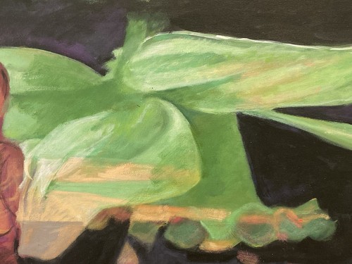 🔥 Fine Modern Contemporary Surrealist Abstract Portrait Oil Painting, LARINDE