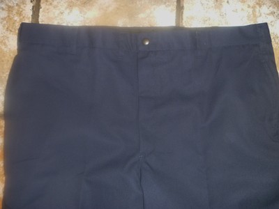 NEW US NAVY UNIFORM SLACKS trousers 42R x 34 DSCP QUARTERDECK blue WORK PANTS