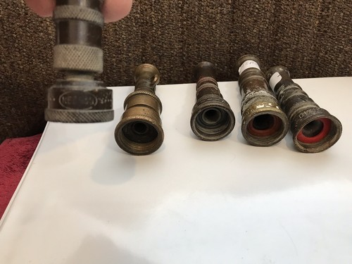 5 Vintage Hose Nozzels