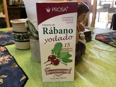 Extracto Rábano Yodado 15 Vitaminas Fortalece Sistema Immune/trata Tos, Gripe