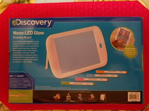 Discovery Neon LED Glow Drawing Board Age 6+  New 2018
