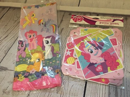 My-Little-Pony- Birthday Party Banner-Decorations Paper Table cover