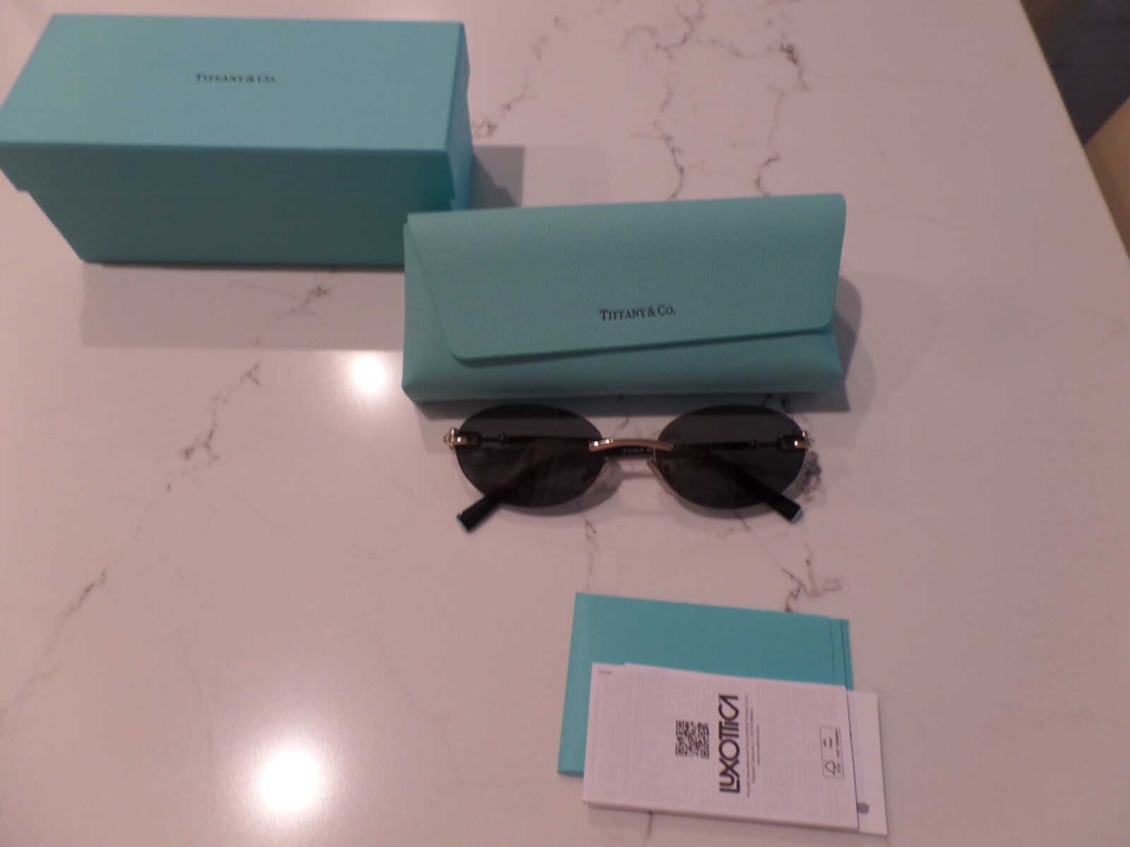NIB TIFFANY TF3104D 6216 /64 56 18 140 gold frame & dark