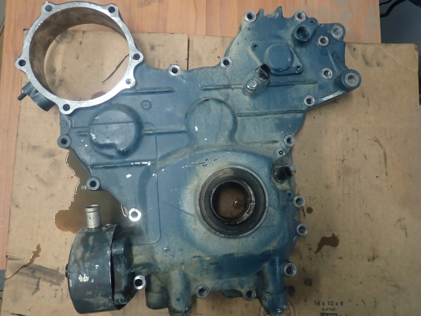 Kubota V3800 TIEF4 Diesel Engine Front Cover and Oil Cooler