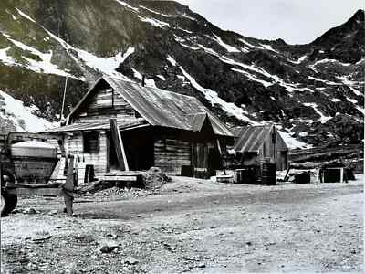 Independence Mine Derelict Building Alaska orig b/w photo 11x14 inch Alan Sewell